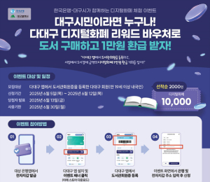 대구시, 디지털화폐 실사용 체험 이벤트 개최