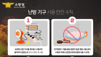 청송소방서, 겨울철 난방기구 화재 예방 홍보 강화